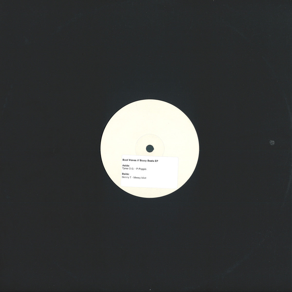 Vinyl Future TYREE O.G. Skinny T vinyl record featuring Booty Beats EP, with the back cover artwork visible.