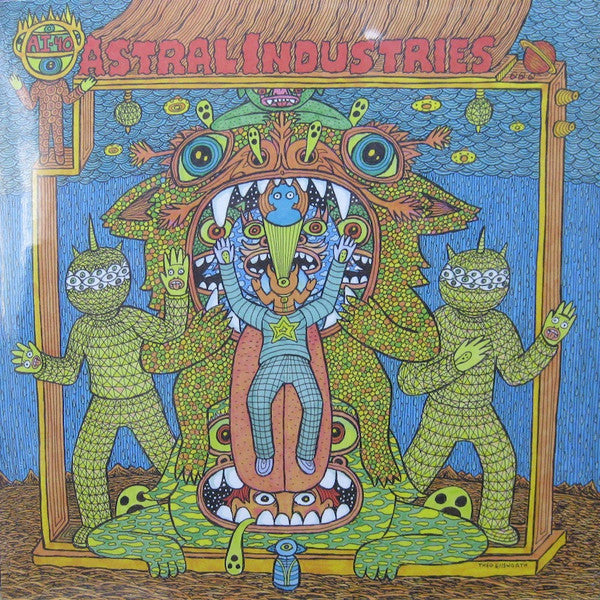 Space Cadets vinyl record Wolfgang Voigt Rückverzauberung im Tunnel with abstract art on the back cover.