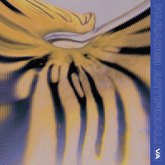 Space Cadets vinyl record "POLYGONIA, CROSSING AVENUE, AGONIS, FERAL – PARADISI ARTIFICIALI" with colorful album cover artwork.
