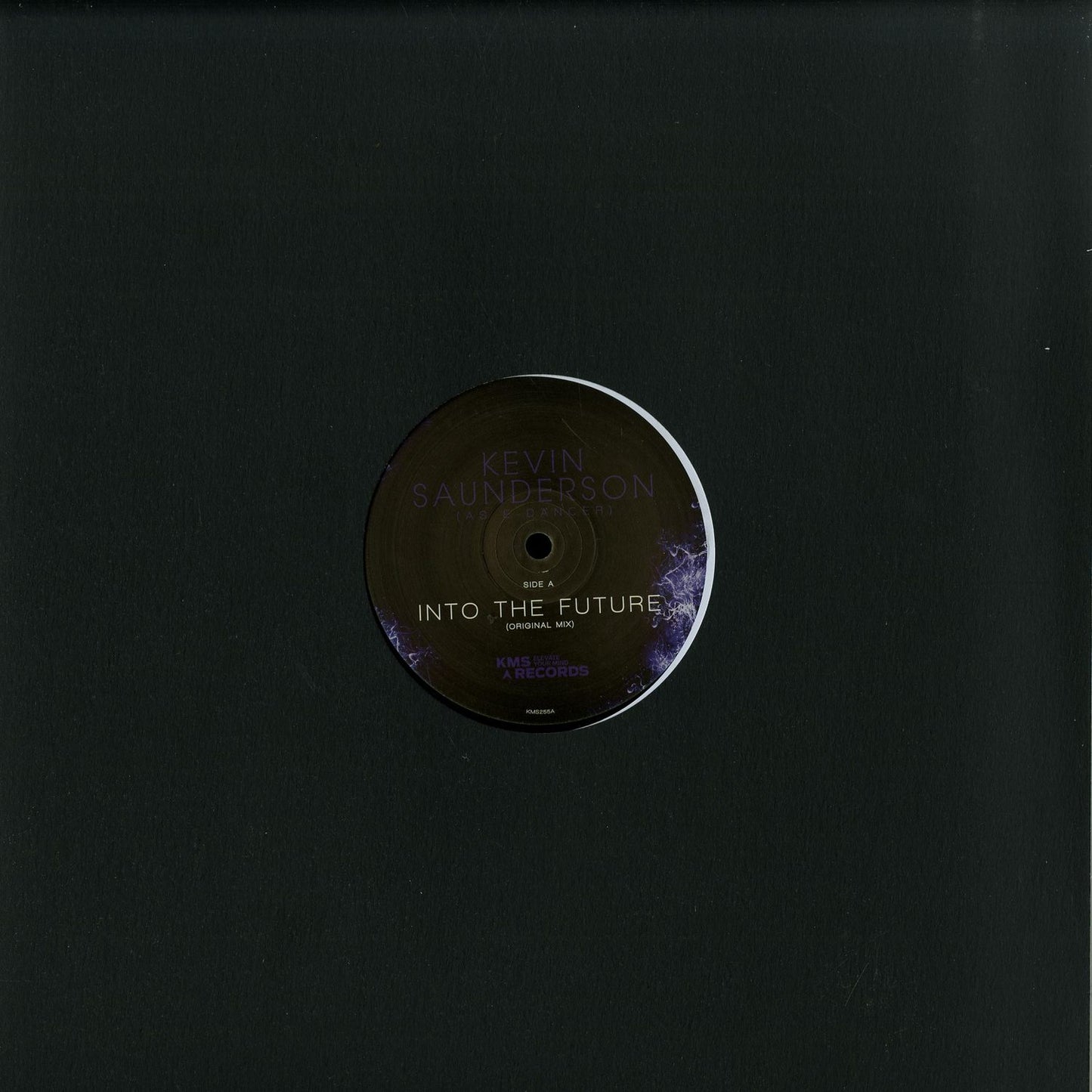 Second hand vinyl record titled "Into the Future" by Kevin Saunderson, featuring the track "E-Dancer" from the Dantiez album, front cover.