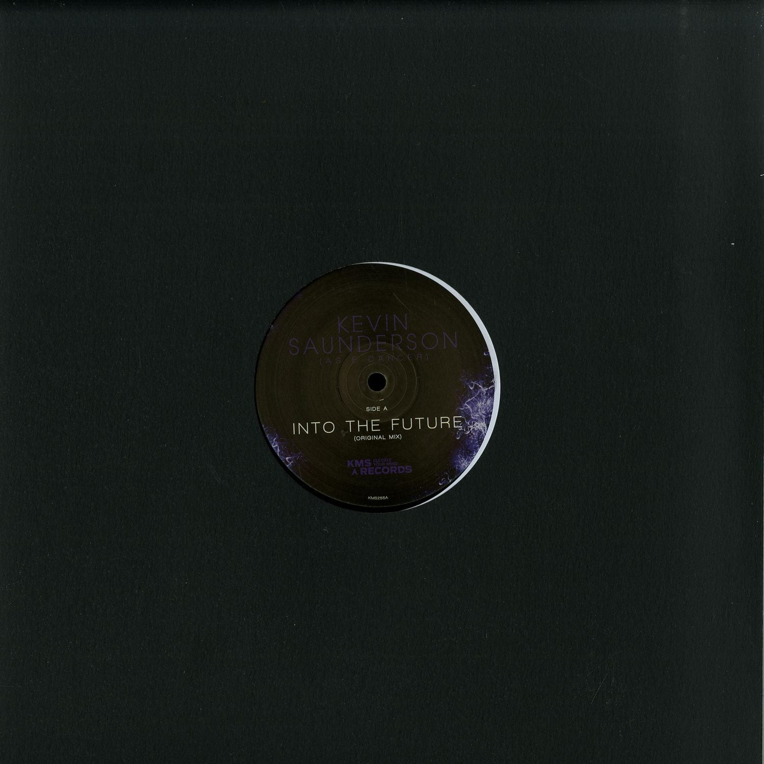 Second hand vinyl record titled "Into the Future" by Kevin Saunderson, featuring the track "E-Dancer" from the Dantiez album, front cover.