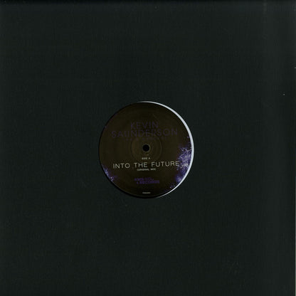 Second hand vinyl record titled "Into the Future" by Kevin Saunderson, featuring the track "E-Dancer" from the Dantiez album, front cover.