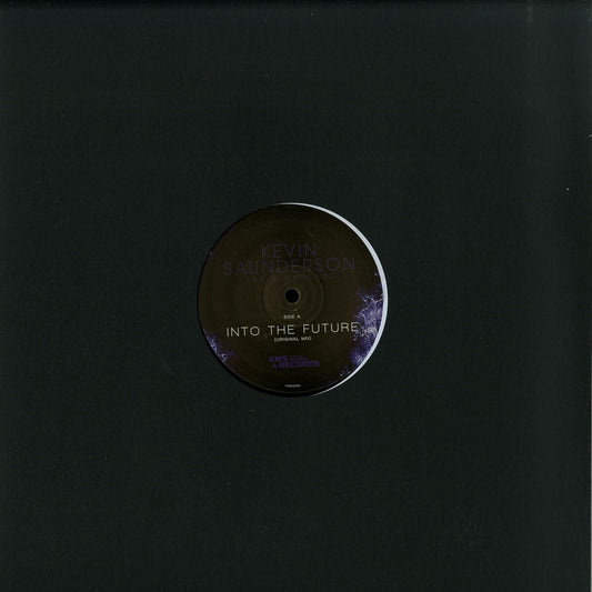 Second hand vinyl record titled "Into the Future" by Kevin Saunderson, featuring the track "E-Dancer" from the Dantiez album, front cover.