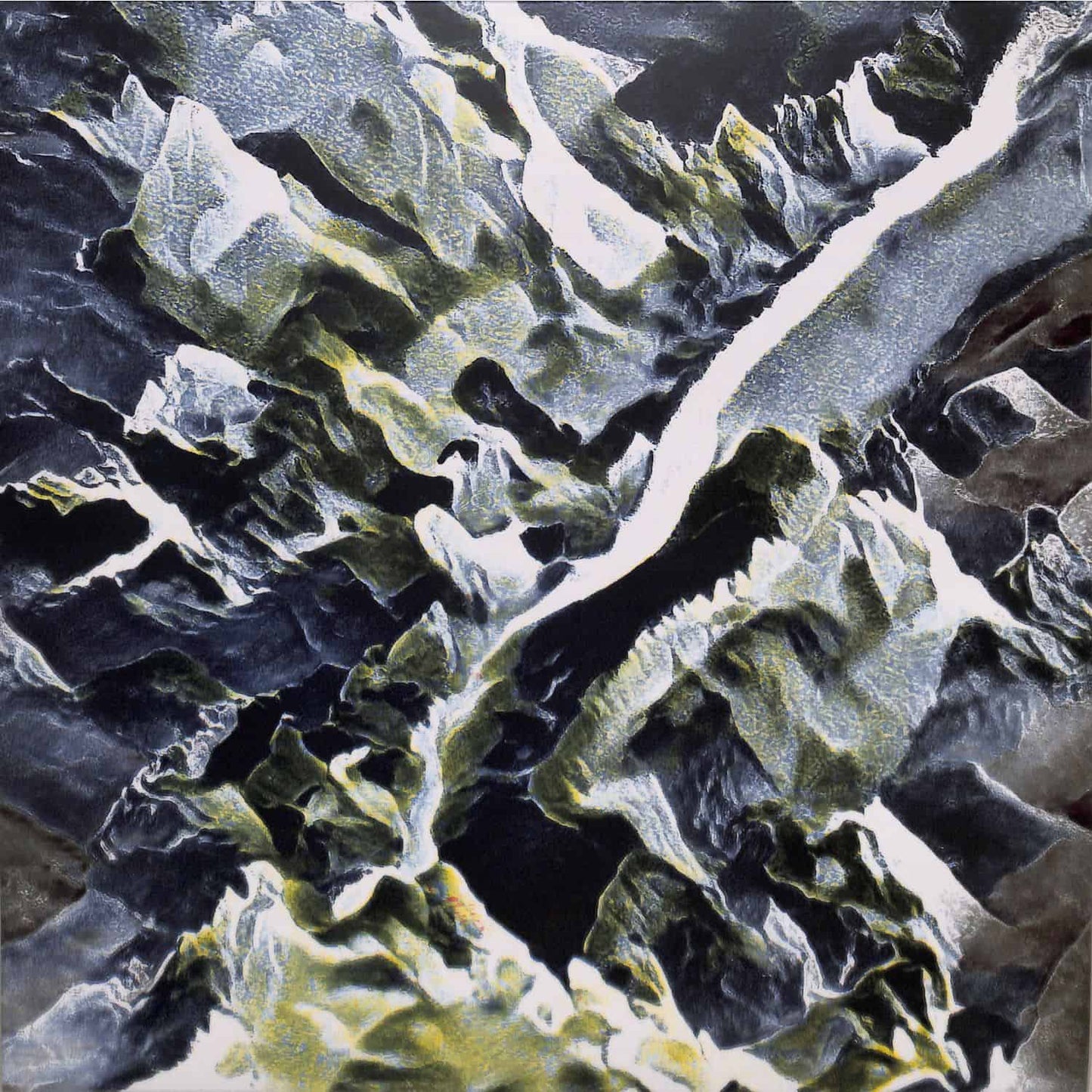 Yoyaku Camion Bazar Shining Valley vinyl record with colorful abstract artwork on the cover.