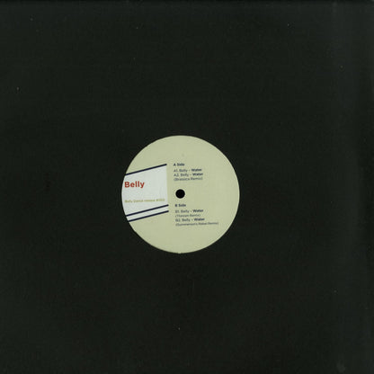 Decks vinyl record titled Belly, Brassica, Thinnen, Gummerson, Belly Dance Release #003 with colorful album cover art.