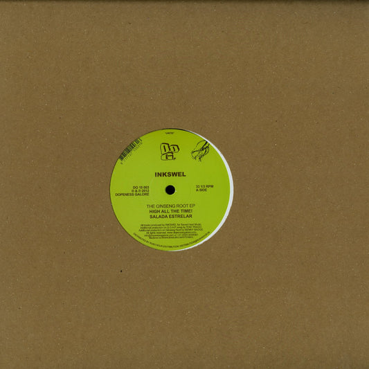 Second Hand vinyl record of INKSWEL, Tom Trago, Benny Badge - The Ginseng Root EP, showing the album cover art on the front.