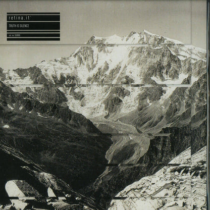 Second Hand RETINA.IT vinyl record titled "Truth Is Silence" with abstract cover art, black and white design, and minimalist typography.