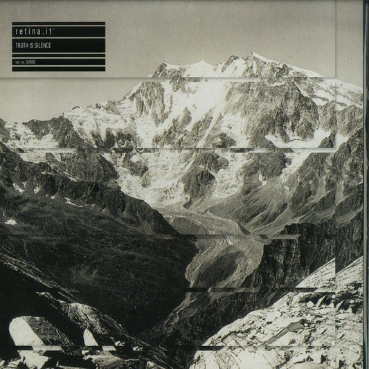 Second Hand RETINA.IT vinyl record titled "Truth Is Silence" with abstract cover art, black and white design, and minimalist typography.