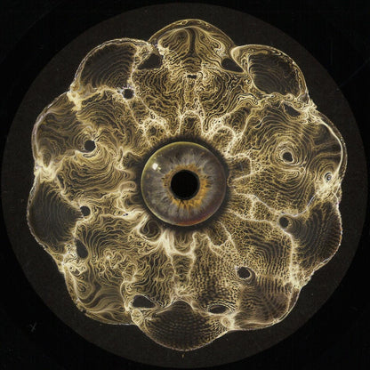 Vinyl record titled "Inward Currents EP" by Oleg Makovskiy and Alex Font, featuring abstract artwork on the cover.