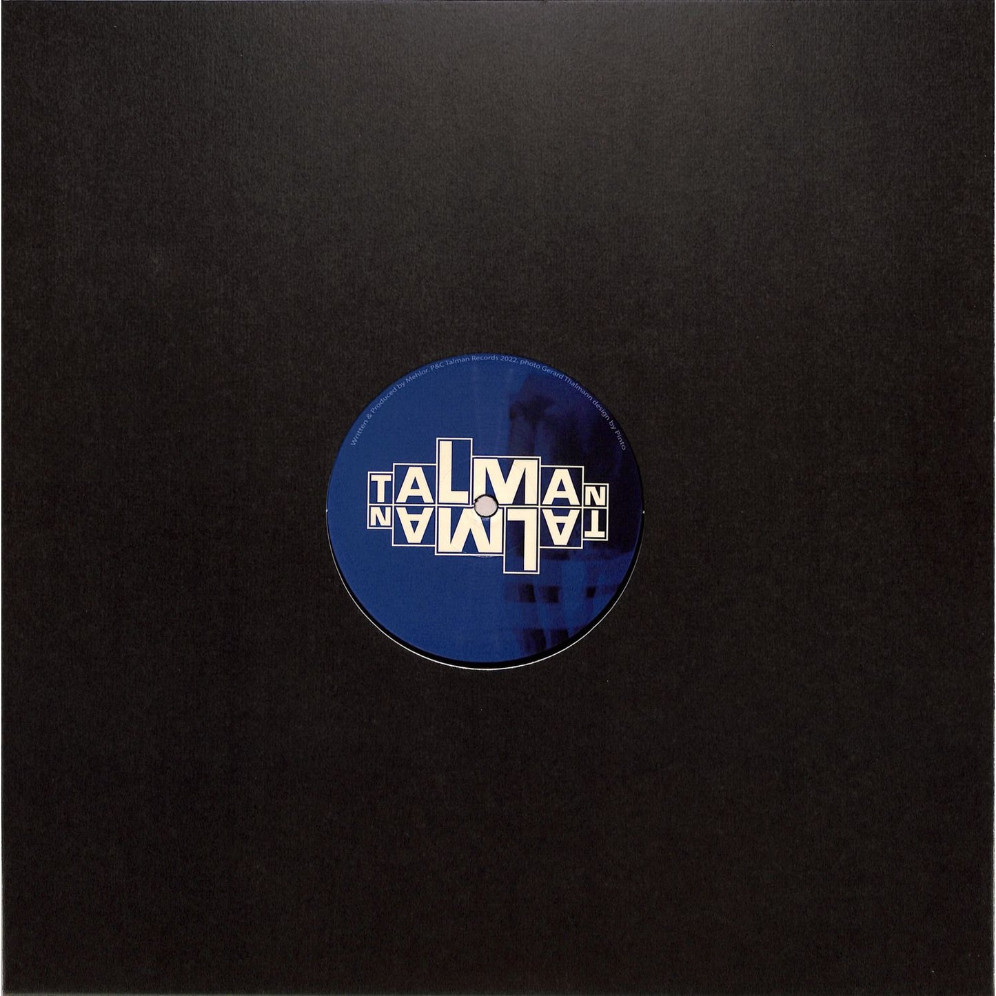 Syncrophone vinyl record of MEHLOR's Hunted EP, front view showing the colorful album cover artwork.
