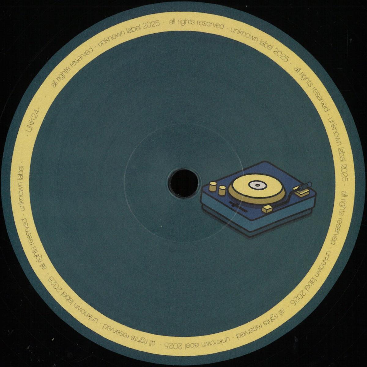 Vinyl Future Unknown Collective UNK24 vinyl record with colorful abstract cover art, front view showing the album's design.