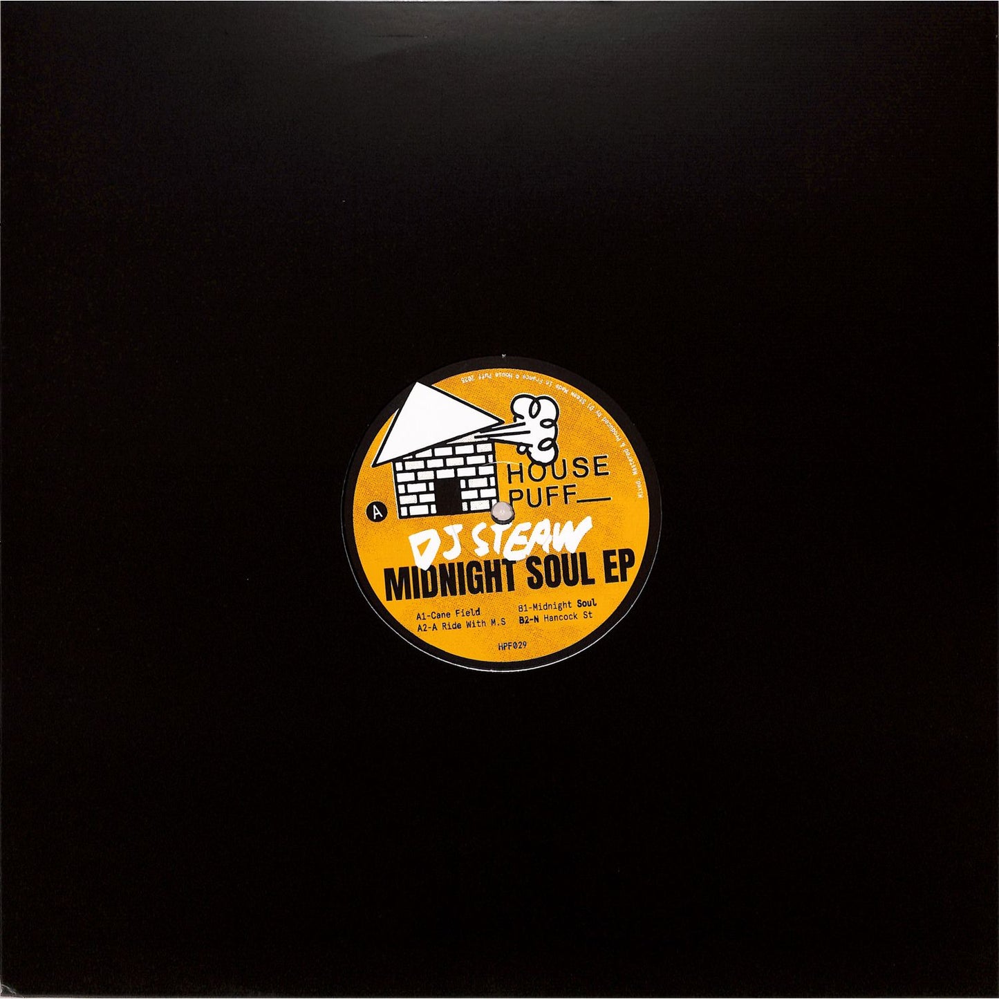 Vinyl record titled DJ STEAW – MIDNIGHT SOUL EP by Syncrophone, showing the front cover artwork.