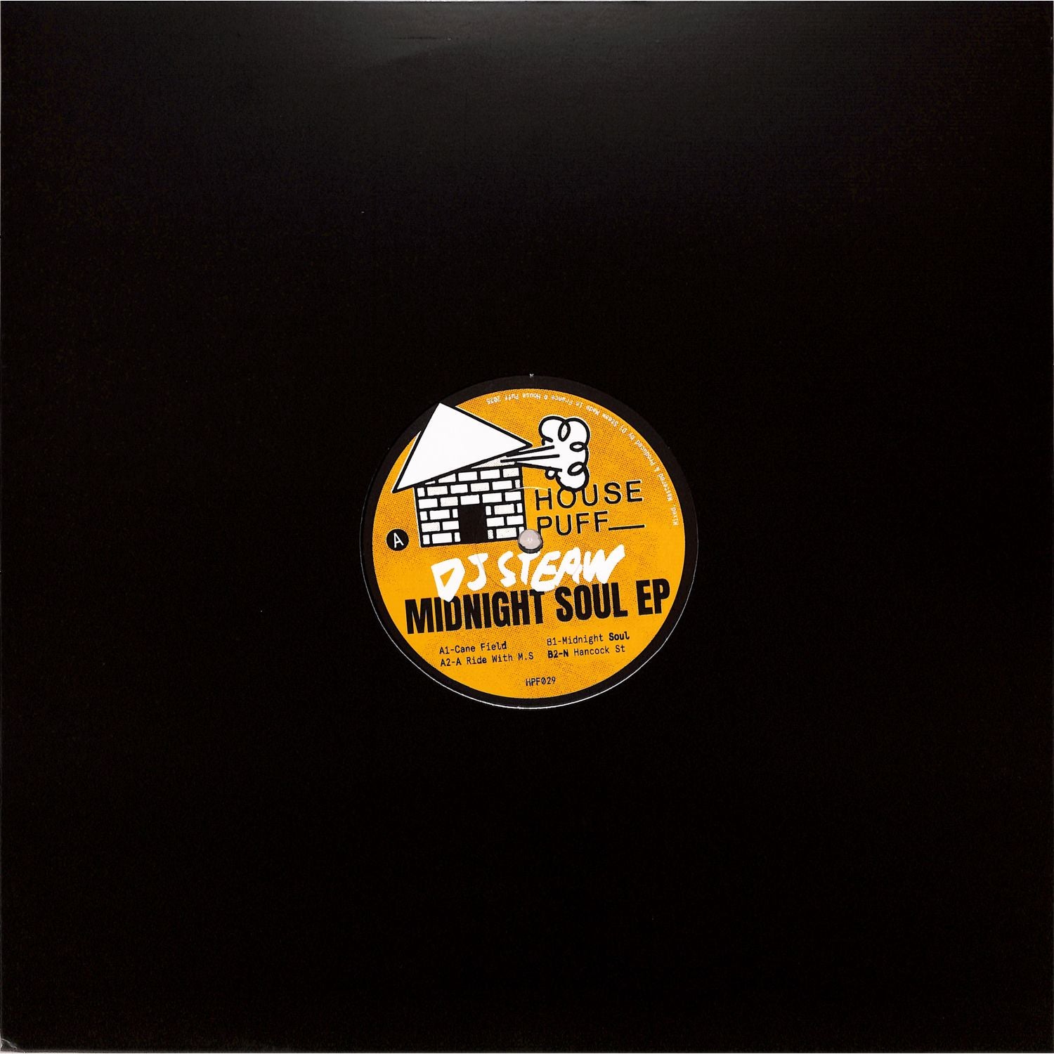 Vinyl record titled DJ STEAW – MIDNIGHT SOUL EP by Syncrophone, showing the front cover artwork.