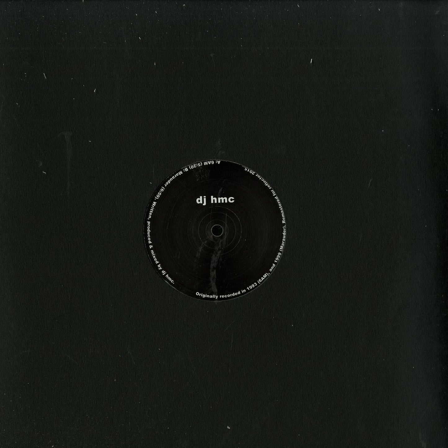 Second Hand DJ HMC 6AM / MARAUDER vinyl record with colorful album cover art and clear text, front view.