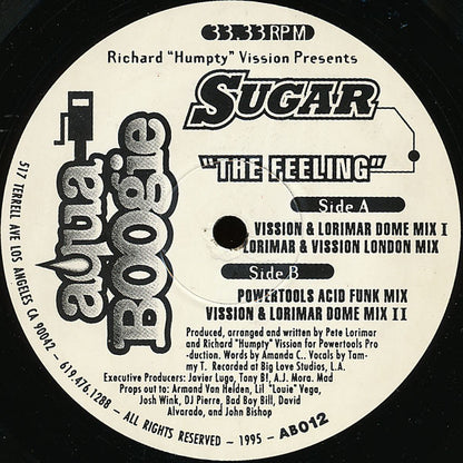 RICHARD "HUMPTY" VISSION PRESENTS SUGAR – THE FEELING