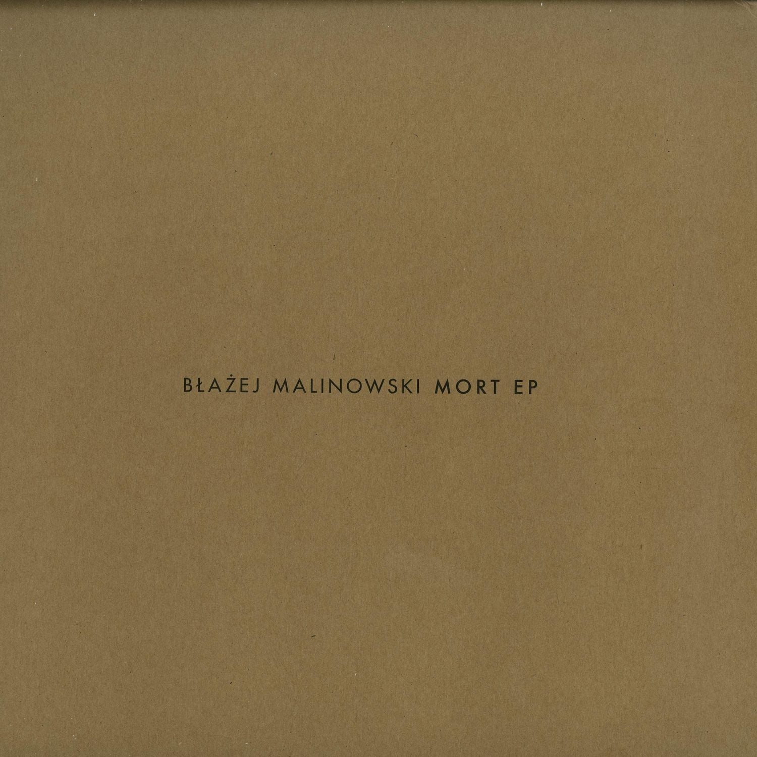 Vinyl record "Mort EP" by Błażej Malinowski, Steve Bicknell, Stanislav Tolkachev, second-hand vinyl record with front cover art.