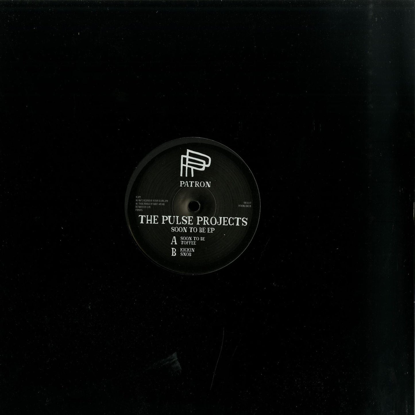 Second Hand vinyl record of THE PULSE PROJECTS – SOON TO BE EP, showing the front cover with artwork and text.