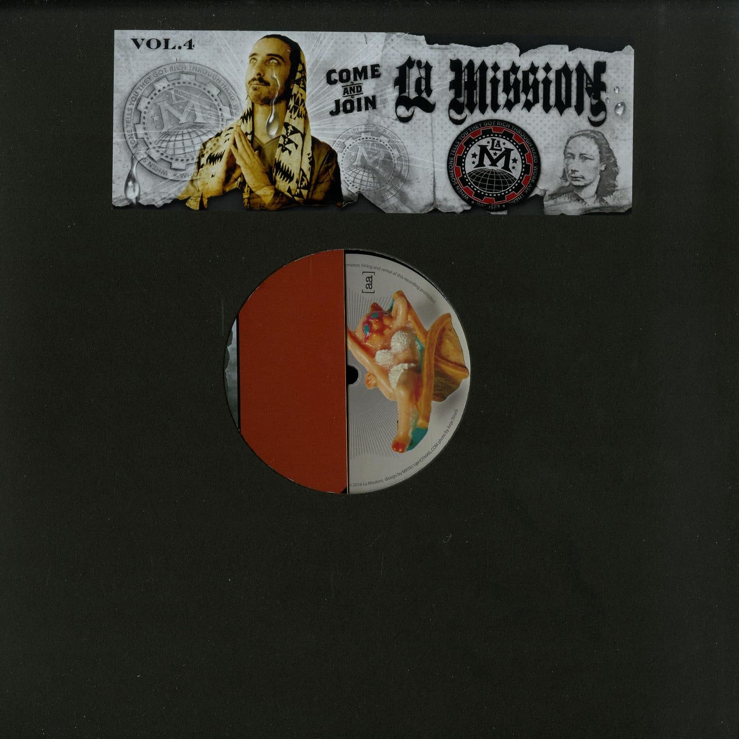 Decks BEANER vinyl record from the Co-Opted & Exoticized EP, featuring colorful abstract artwork on the front cover.