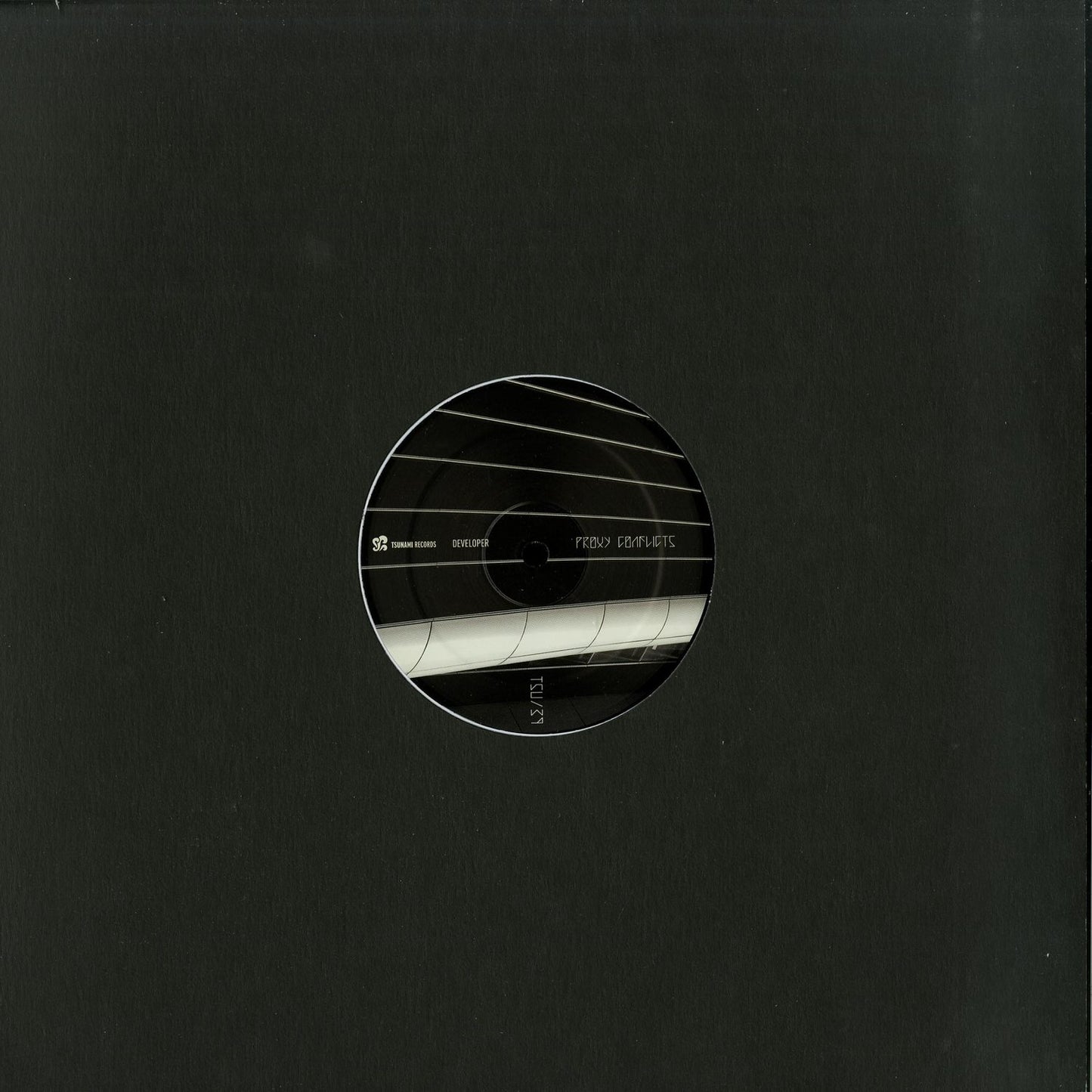 Second Hand Developer – Proxy Conflicts vinyl record with colorful abstract album cover art, front view.