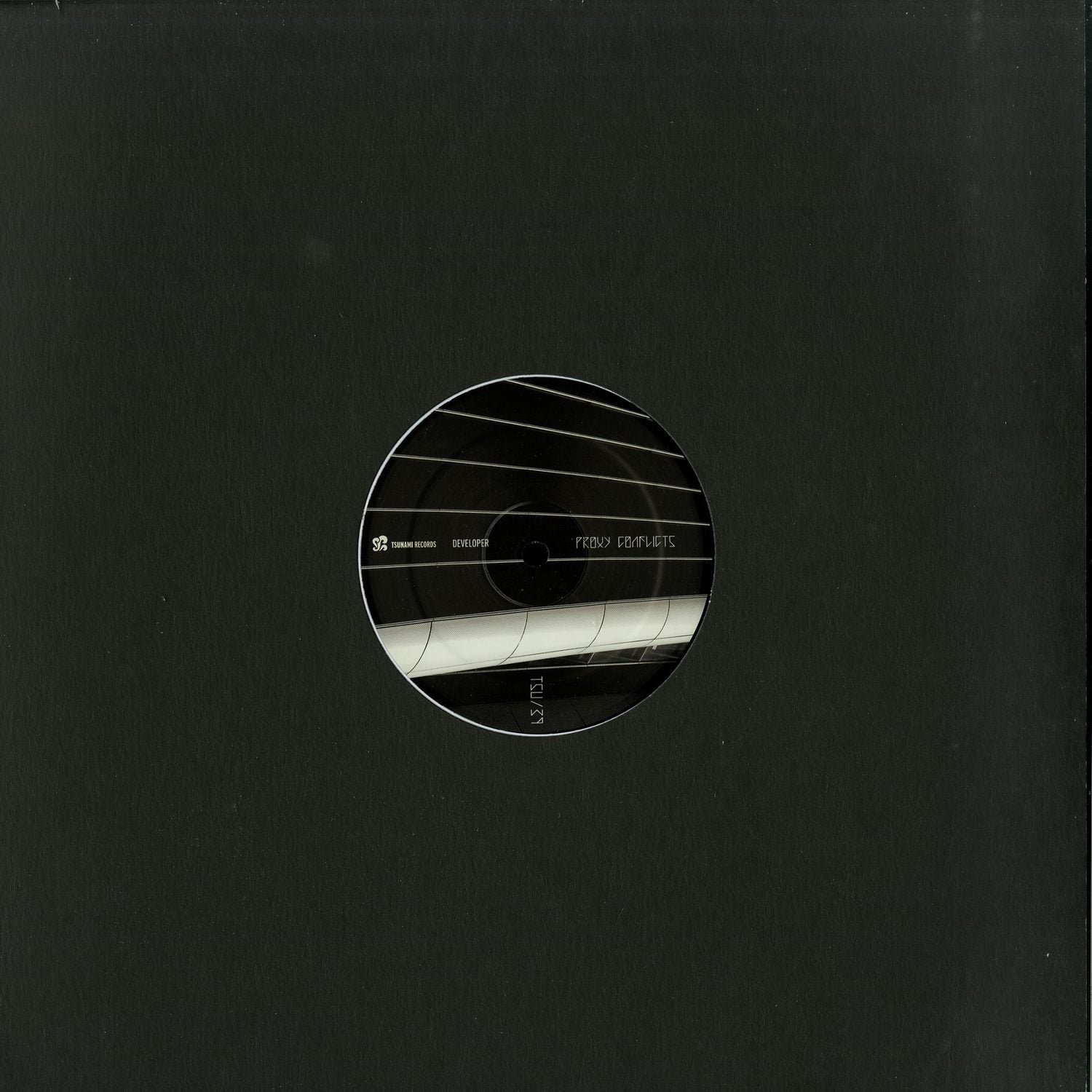 Second Hand Developer – Proxy Conflicts vinyl record with colorful abstract album cover art, front view.