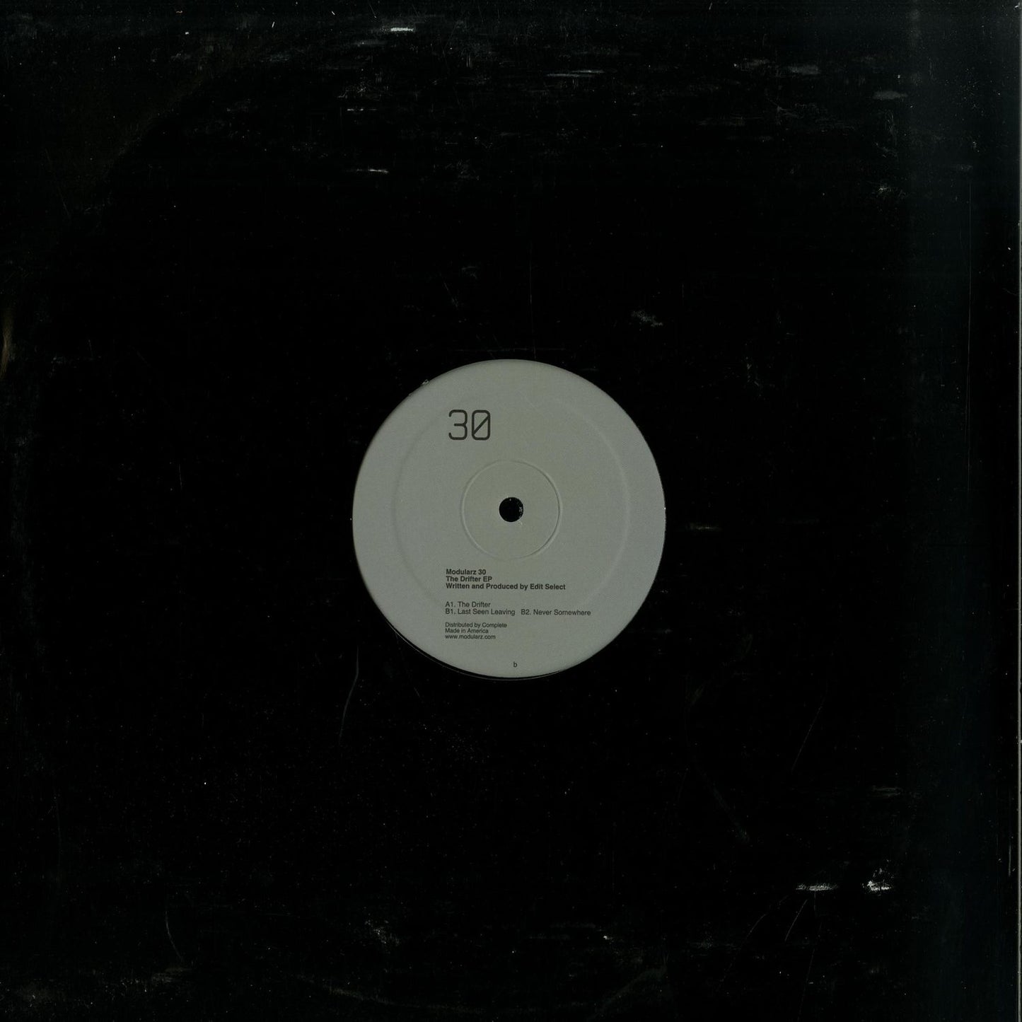 Second Hand vinyl record of EDIT SELECT – THE DRIFTER EP, front cover with abstract artwork and label details visible.