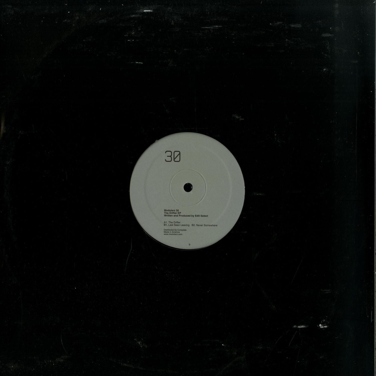 Second Hand vinyl record of EDIT SELECT – THE DRIFTER EP, front cover with abstract artwork and label details visible.