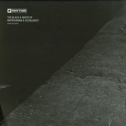 Black and white vinyl record by Space Cadets, Matrixxman & Echologist, titled "The Black & White EP," with album cover art.