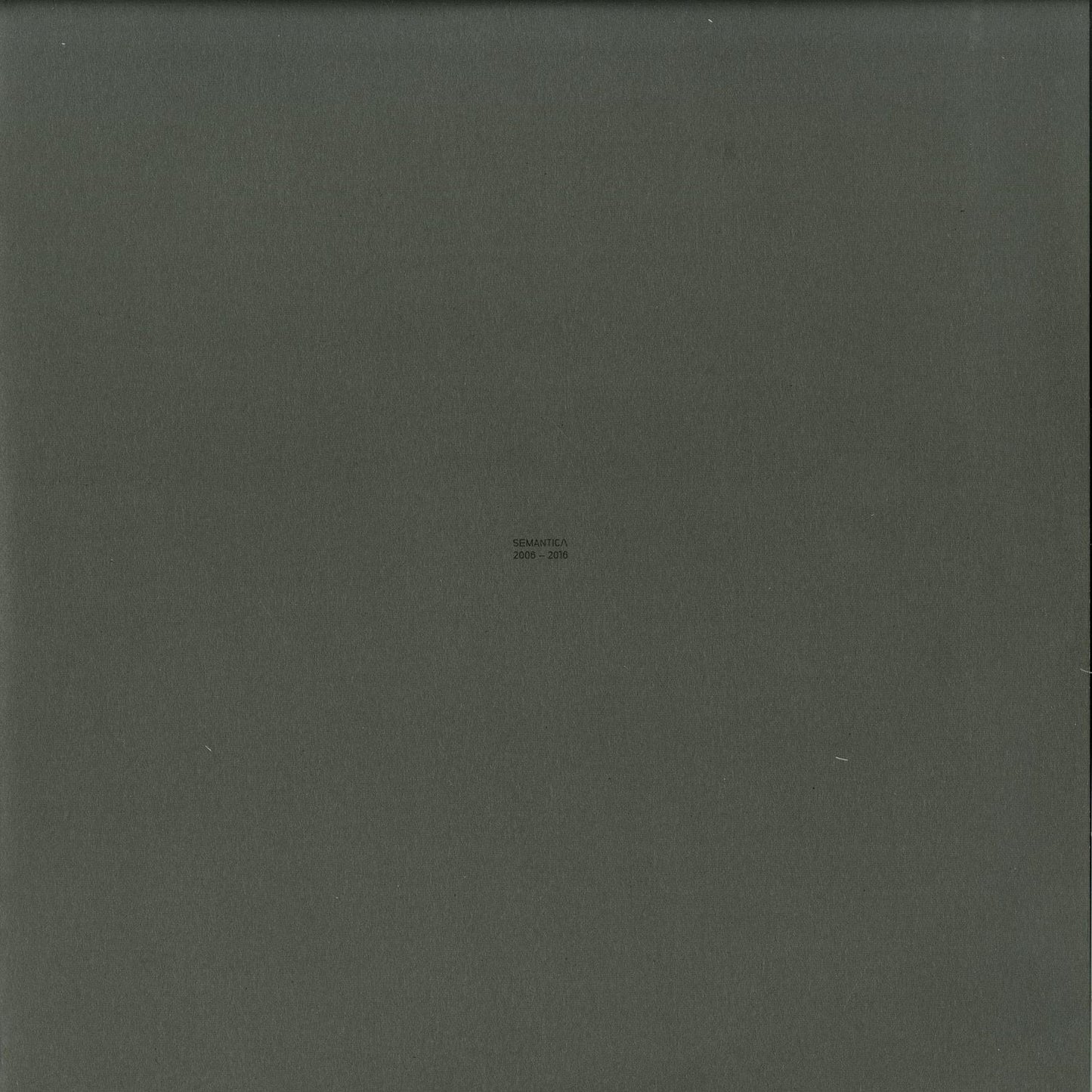Second Hand vinyl record of SVRECA, NEEL, SVAAG, SHXCXCHCXSH – SEMANTICA 2006-2016, front cover artwork.
