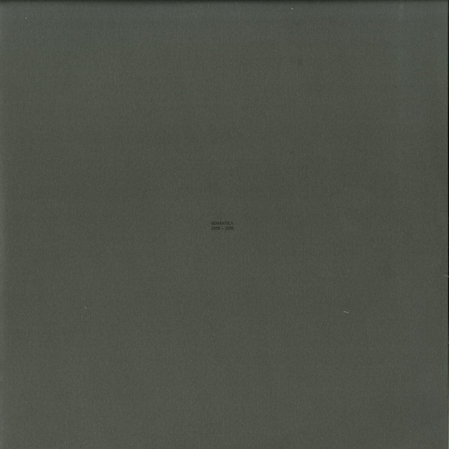Second Hand vinyl record of SVRECA, NEEL, SVAAG, SHXCXCHCXSH – SEMANTICA 2006-2016, front cover artwork.