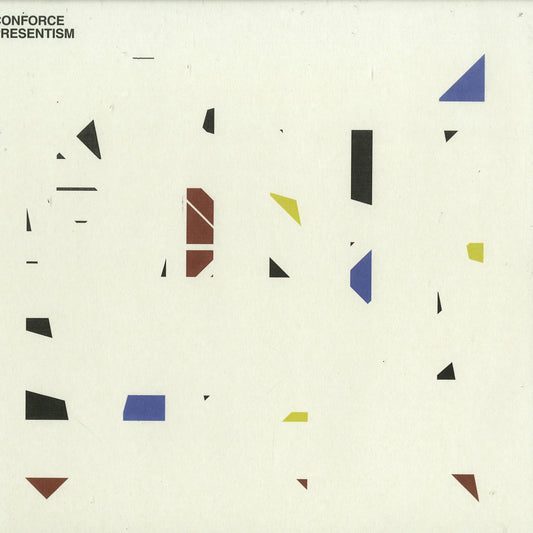 Second Hand CONFORCE Presentism vinyl record with colorful album cover artwork, front view showing the record and packaging.