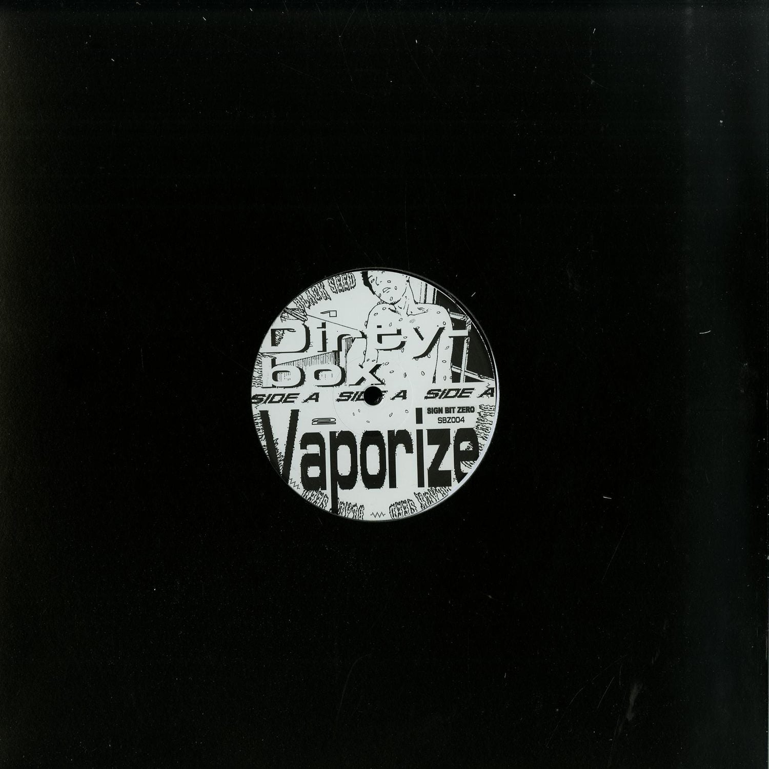 Second Hand Black Seed vinyl record with black label and minimal artwork, front view of the Dirtybox edition.