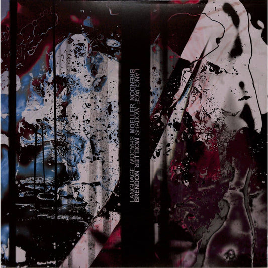 Brendon Moeller Shadow Language vinyl record by Triple Vision, showing album cover with abstract artwork and text.