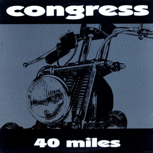 Second Hand vinyl record titled "CONGRESS – 40 MILES" featuring album artwork on the front cover.