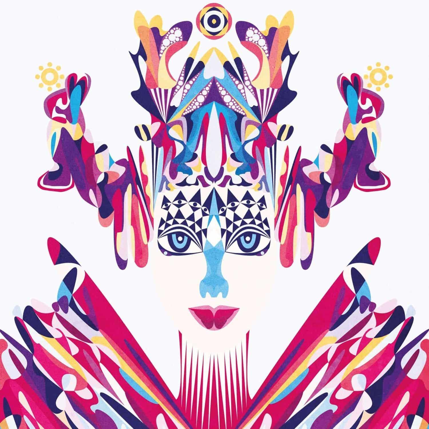Decks vinyl record of ADA KALEH, WAREIKA, THOMAS MELCHIOR, SALAH SADEQ & DUST's Nocturne EP, featuring colorful album cover art.
