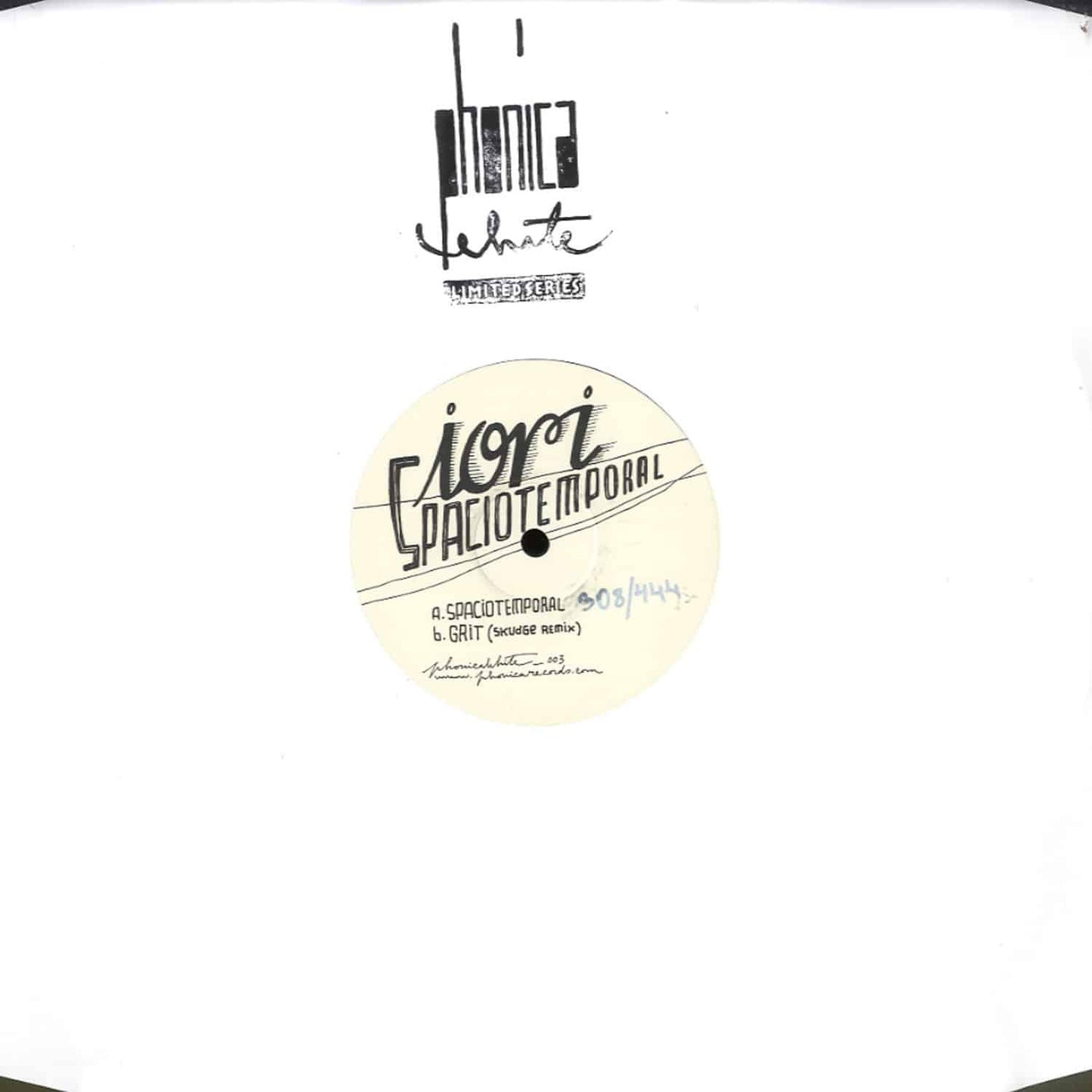 Second Hand IORI Skudge Spaciotemporal vinyl record with colorful abstract design on the cover art.