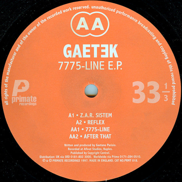 GAETEK – 7775-LINE E.P.