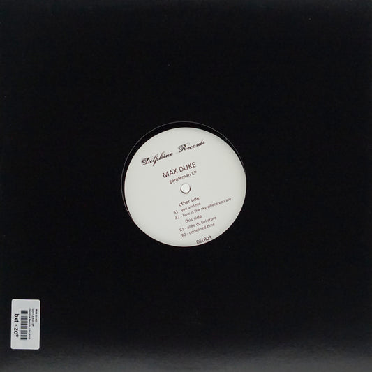 Decks MAX DUKE – GENTLEMAN vinyl record with colorful album cover art, showcasing vibrant graphics and bold typography.