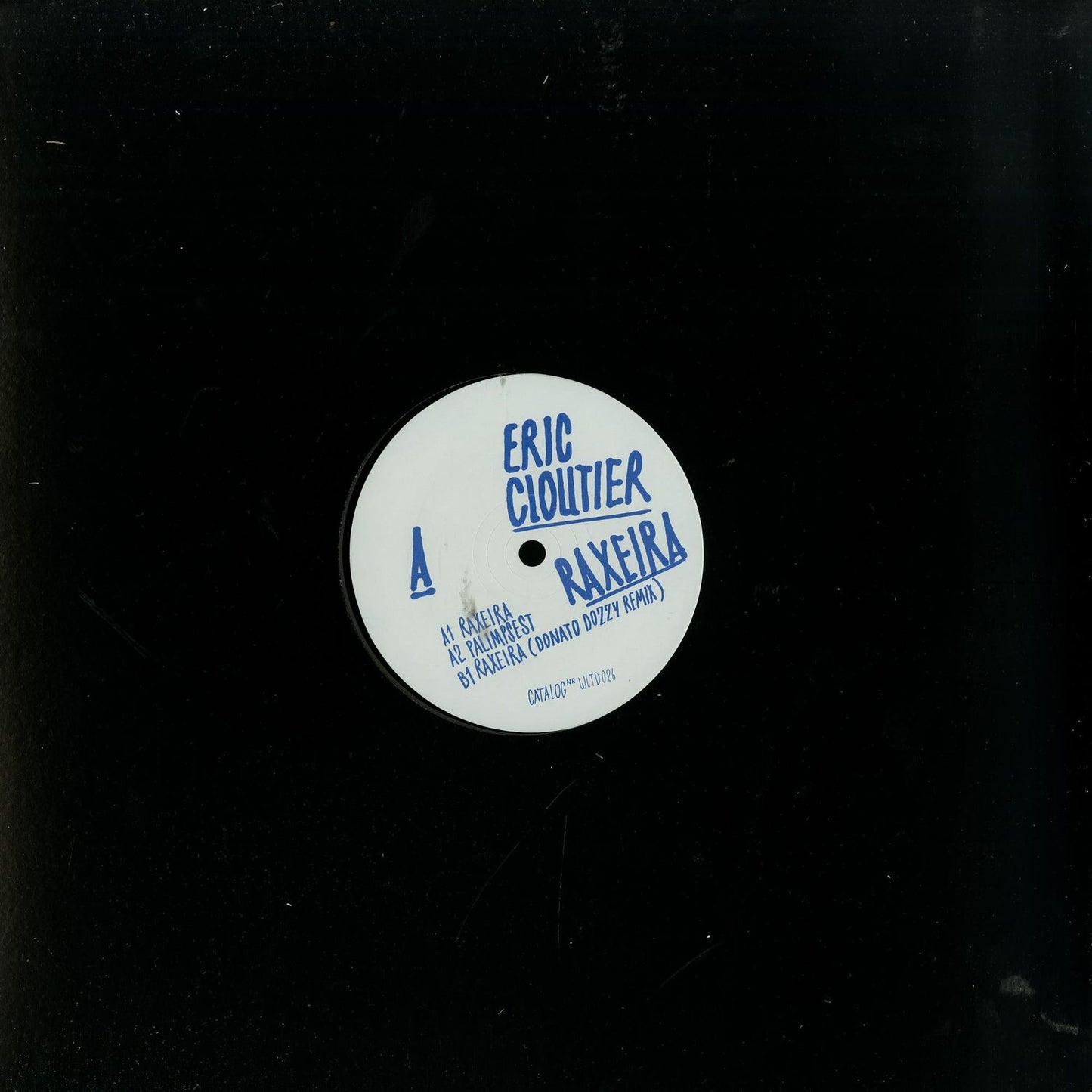 Second Hand vinyl record "Raxeira EP" by Eric Cloutier, showing the front cover with abstract artwork and record label details.