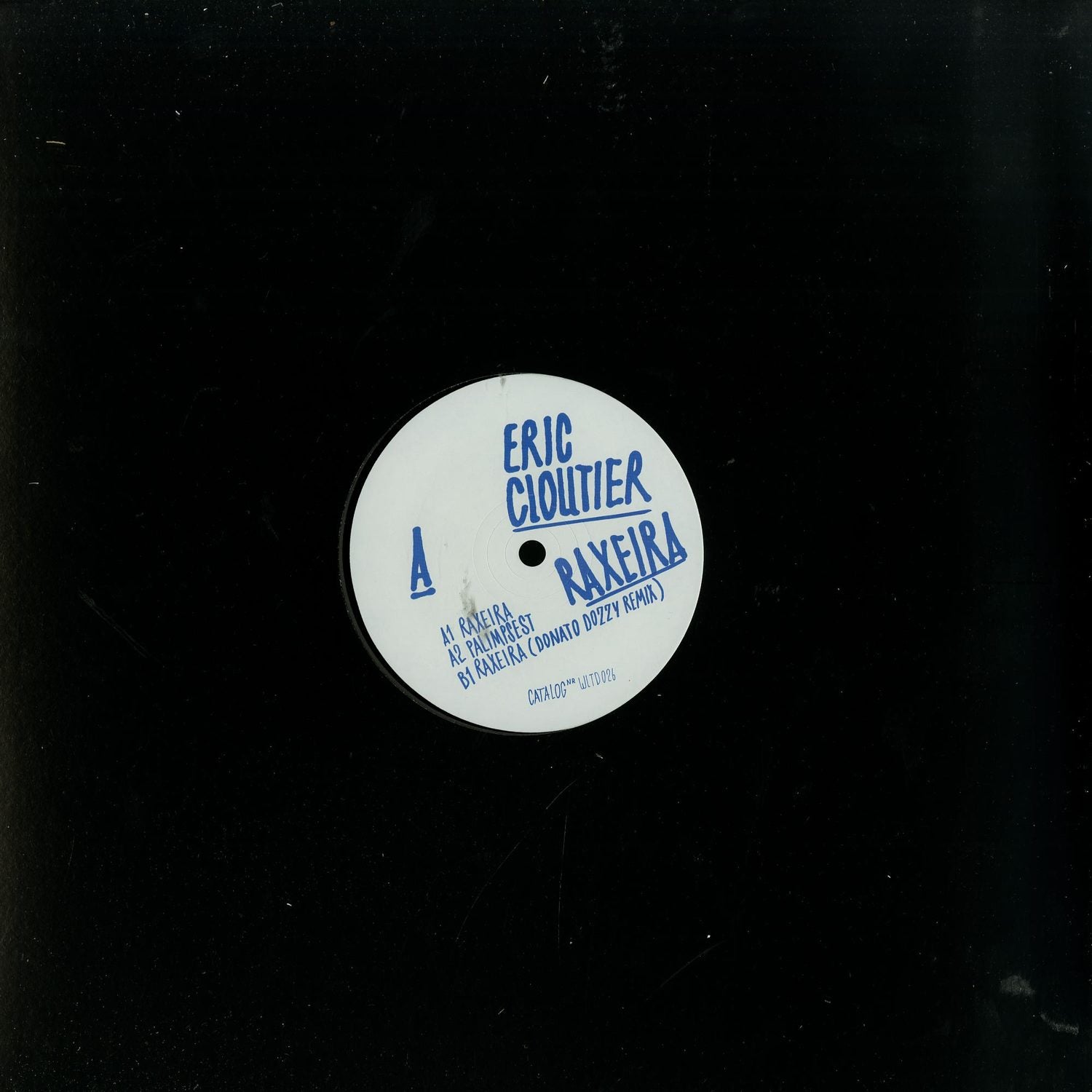 Second Hand vinyl record "Raxeira EP" by Eric Cloutier, showing the front cover with abstract artwork and record label details.