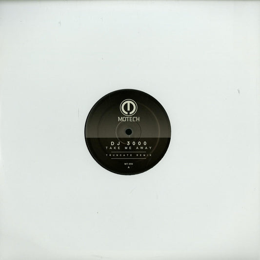 Second Hand DJ 3000 vinyl record titled "Take Me Away" with colorful album art on the front.