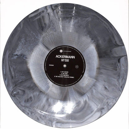 Syncrophone vinyl record "My Dub EP" by Ackermann Skudge, showing the front cover with abstract artwork and album title.