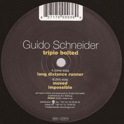 GUIDO SCHNEIDER – TRIPLE BOLTED