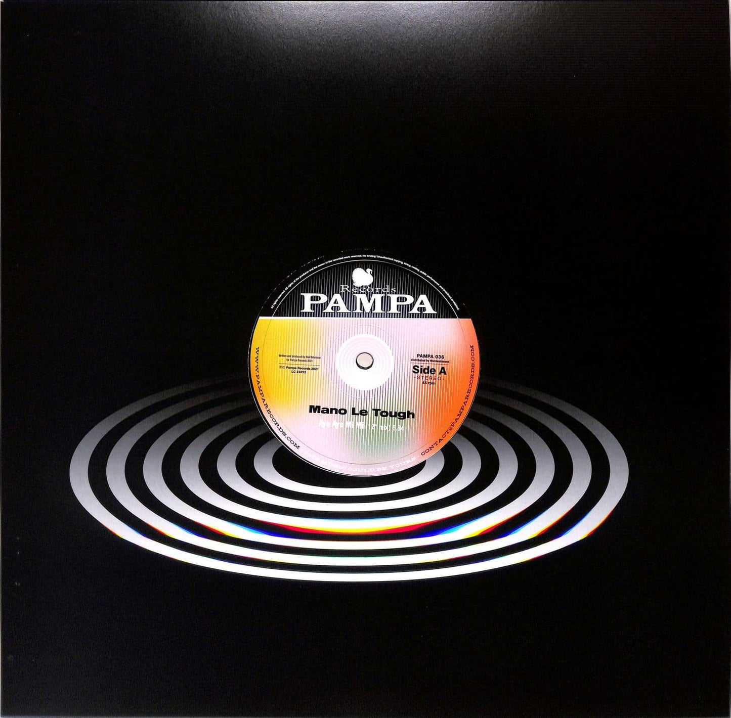 Decks MANO LE TOUGH vinyl record titled "Aye Aye Mi Mi" featuring colorful album cover art.