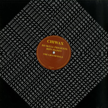Vinyl record titled "Ron Maney – The Grand Ball" by DJ Skull Presents, featuring a colorful album cover artwork.