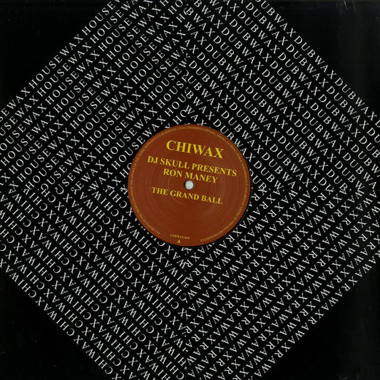 Vinyl record titled "Ron Maney – The Grand Ball" by DJ Skull Presents, featuring a colorful album cover artwork.