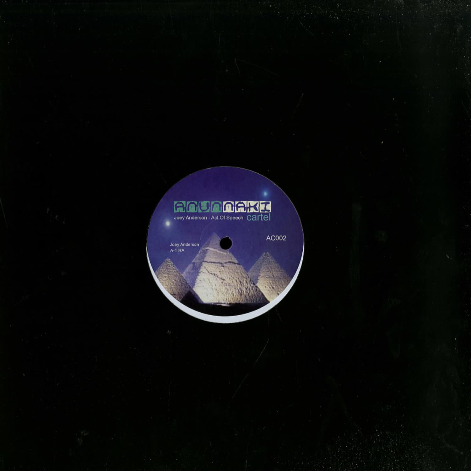 Second Hand vinyl record of JOEY ANDERSON – ACT OF SPEECH EP showing the front cover with album artwork.