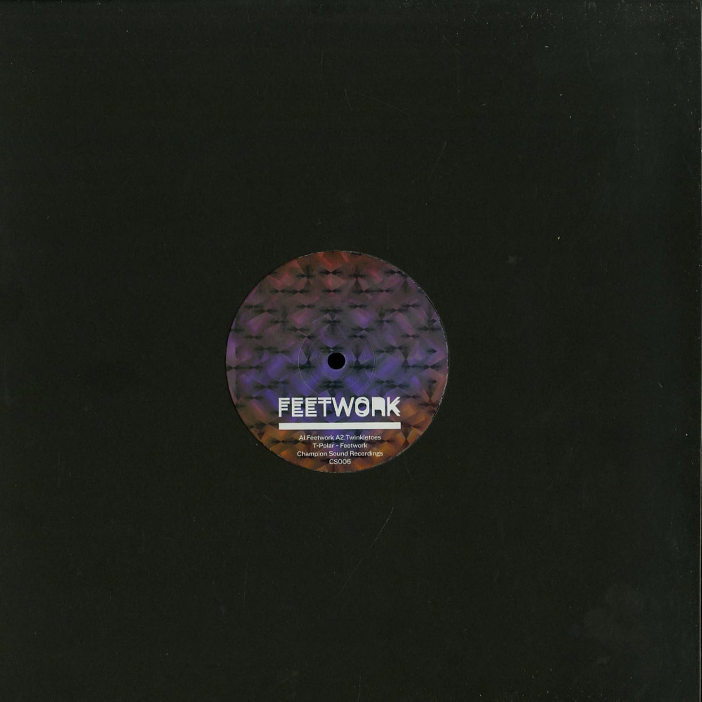 Decks T-POLAR vinyl record by Feetwork featuring colorful abstract artwork on the front cover.