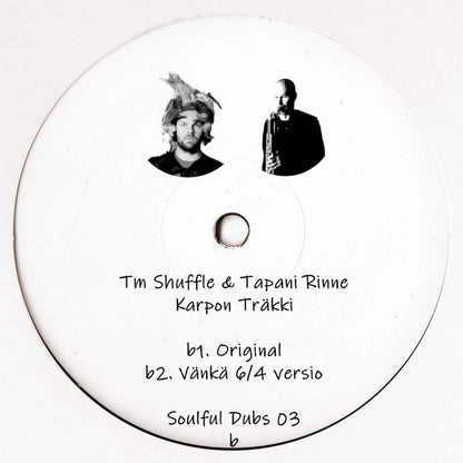 Decks Soulful Dubs 03 vinyl record featuring TM Shuffle, Monoder, and Tapani Rinne with colorful album cover art.