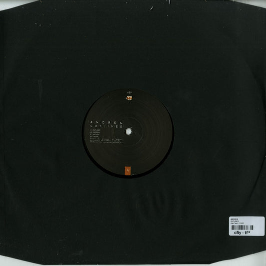 Second Hand vinyl record titled ANDREA – OUTLINES, showing the front cover with colorful abstract artwork.