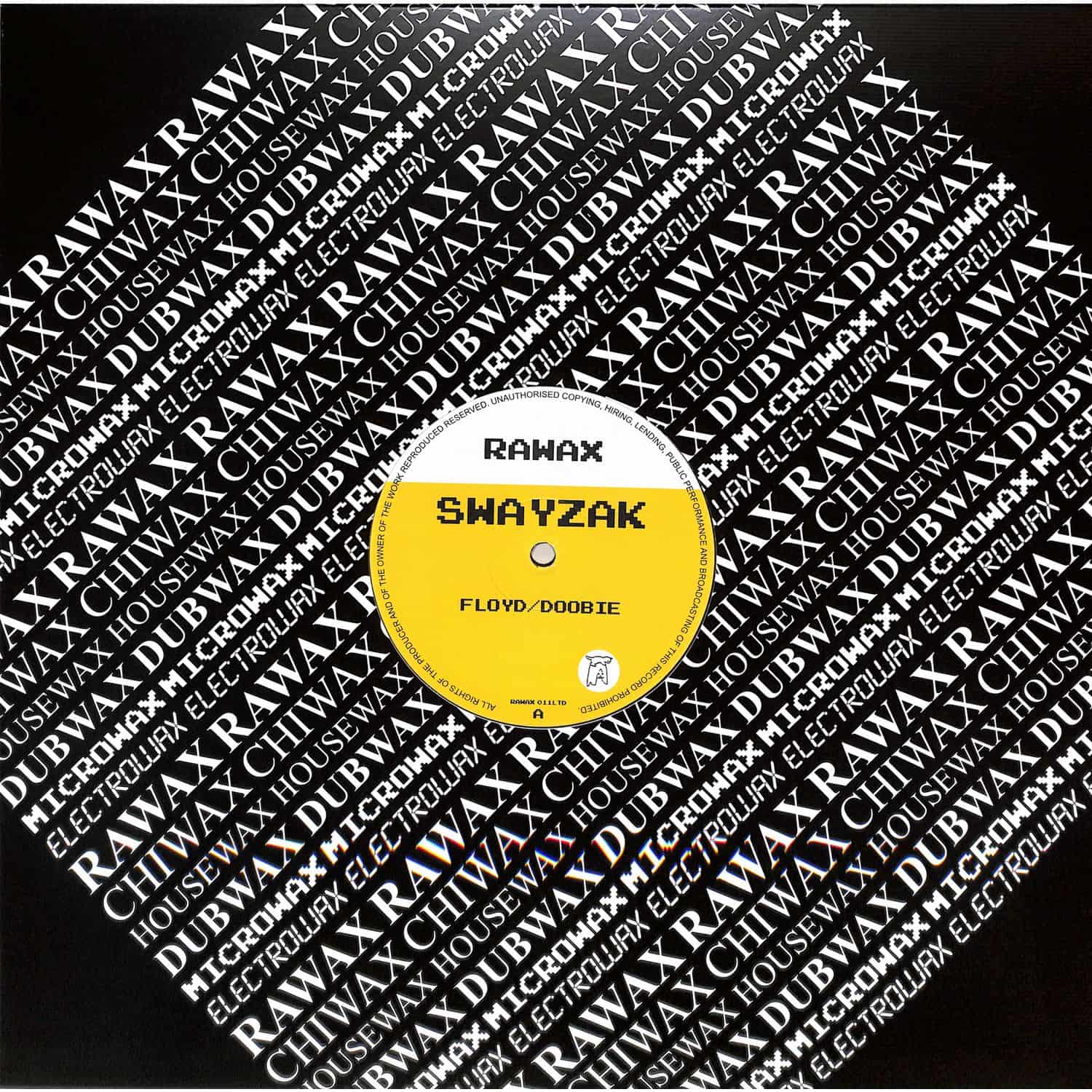 Rubadub Floyd / Doobie vinyl record by SWAYZAK, front cover featuring abstract artwork and bold typography.